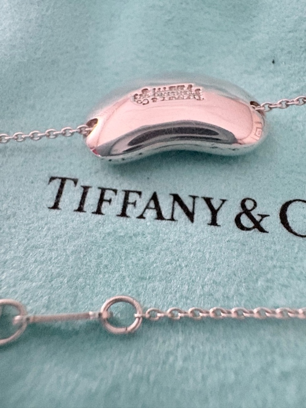 Tiffany & Co. Elsa Peretti® Bean Pendant Necklace - Authentic - Picture 5 of 11